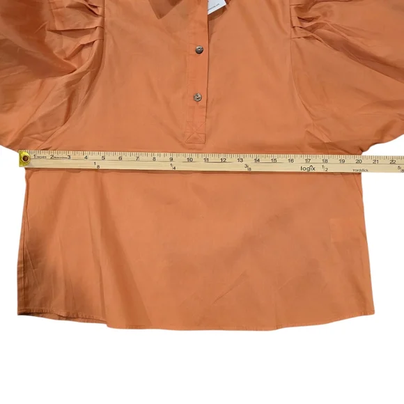 Harshman Lois Popover Shirt XS Persimmon NWT - Picture 5 of 8